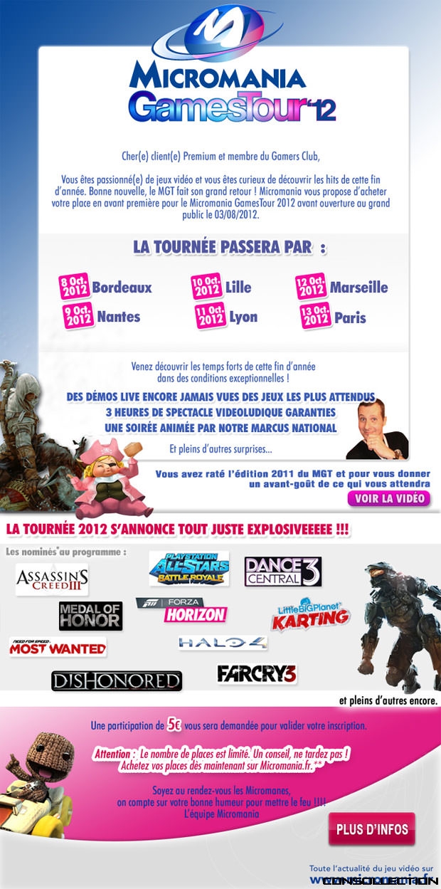 Micromania Games Tour 2012
