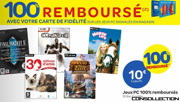 Une sélection des 20 jeux 100 % remboursés