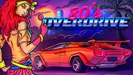 Test 80's Overdrive sur PC. Un jeu de course retro dans le style Out Run