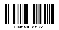 Code-barres du jeu 0045496315351