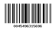 Code-barres du jeu 0045496315696