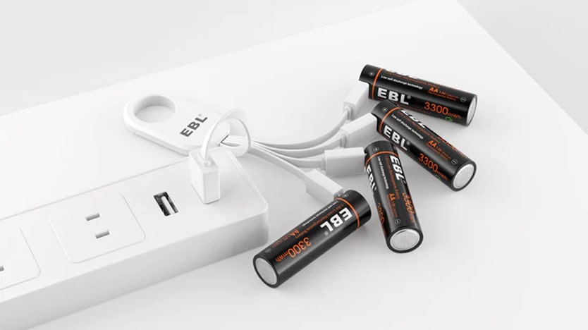 Avis piles rechargeables EBL avec port USB intégré