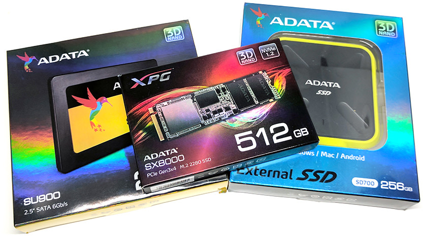 Découverte des produits ADATA et du disque dur SD700