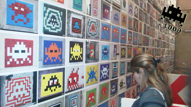 Invader 1000 - Exposition à La Générale