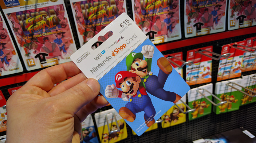 Les cartes prépayées Nintendo eshop compatibles Switch