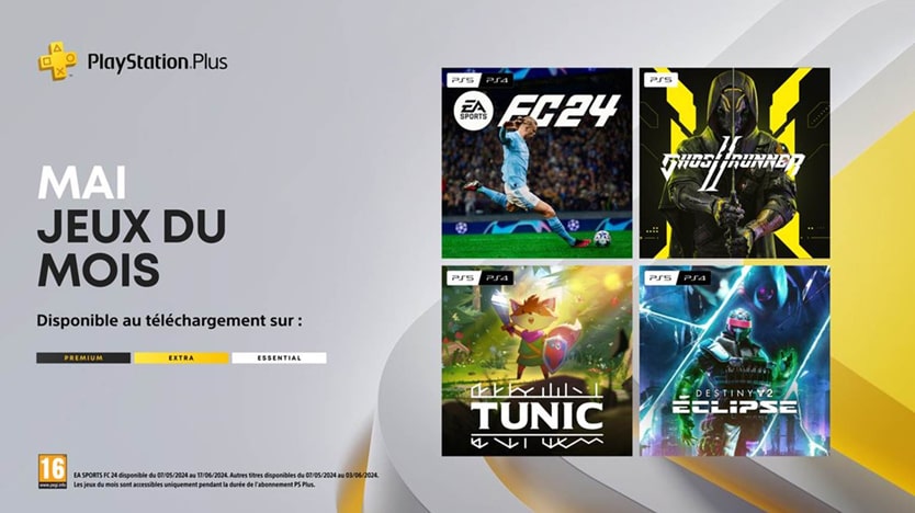 Les jeux offerts sur le PSN