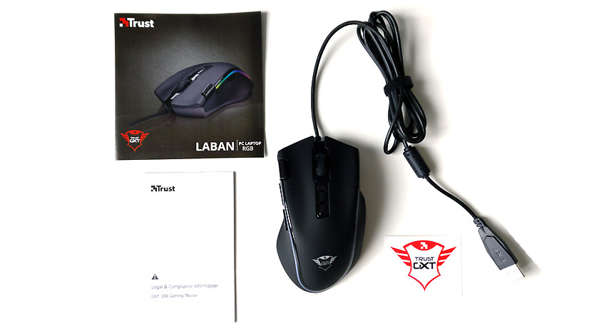 Test de la souris Trust Laban GXT 188