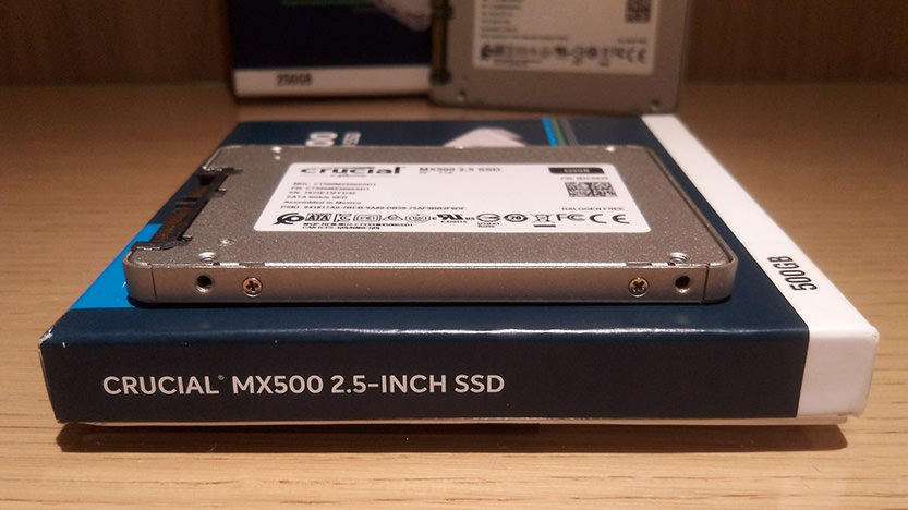 Test des disques durs SSD CRUCIAL MX500 250Go et 500Go