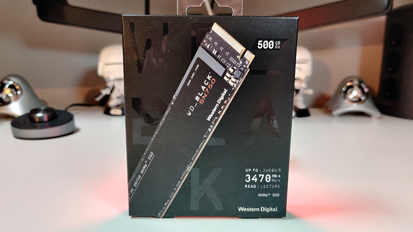 Test du disque dur interne SSD NVMe WD BLACK SN750 en version 500 Go