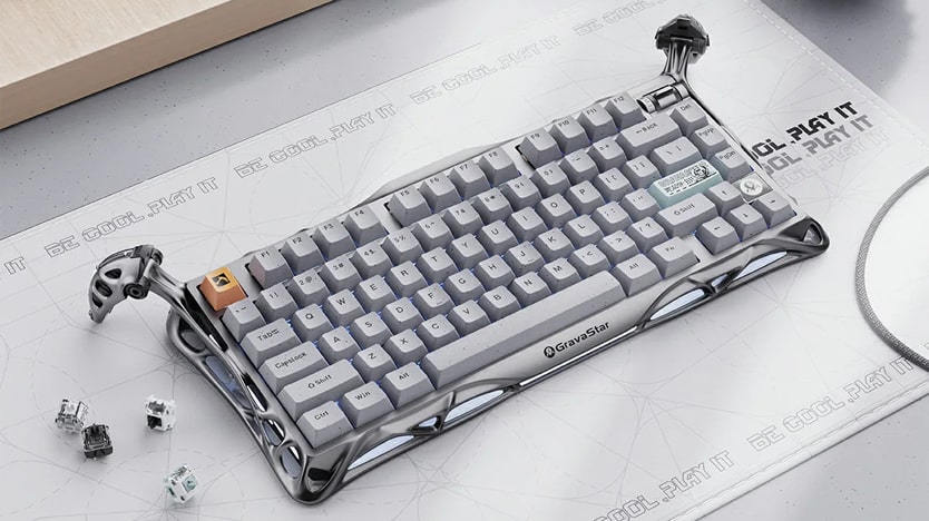 Découvrez mon avis sur le clavier Mercury K1 Pro de GravaStar, un clavier qui se distingue par son design avant-gardiste et ses caractéristiques techniques avancées