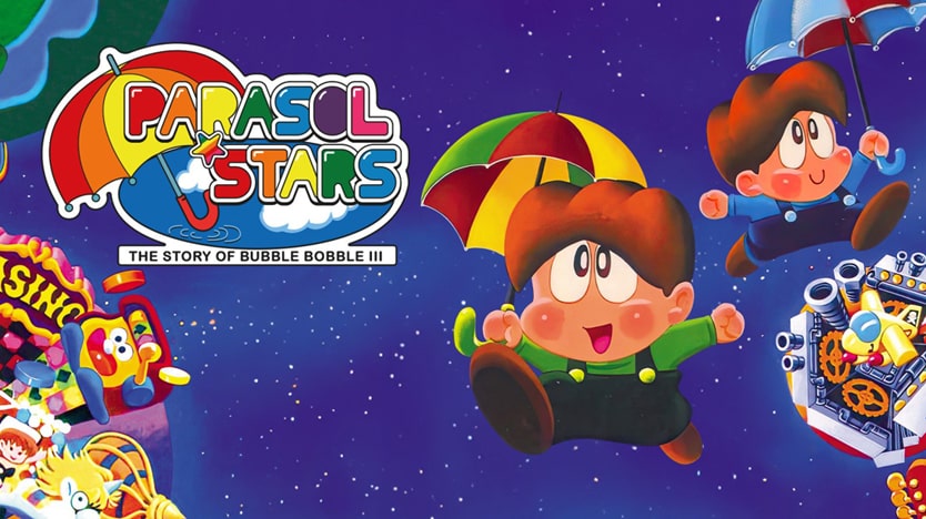 Découvrez le test du jeu Parasol Stars: The Story of Bubble Bobble III porté par ININ sur PlayStation 4, PlayStation 5, XBOX et Nintendo Switch à moins de 10 ? sur les plateformes de téléchargement