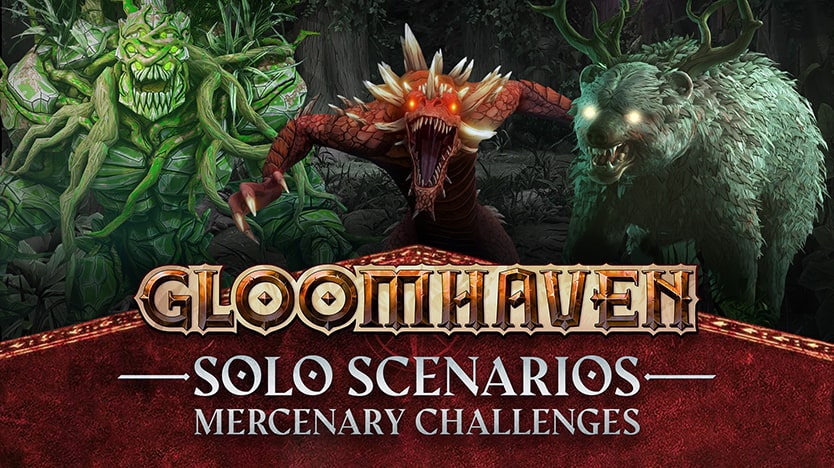 Test Solo Scenarios: Mercenary Challenges. Le deuxième DLC de Gloomhaven