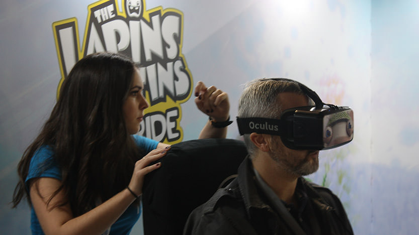 Nous avons testé l'attraction en réalité virtuelle The Lapins Crétins VR-Ride avec le casque Oculus Rift