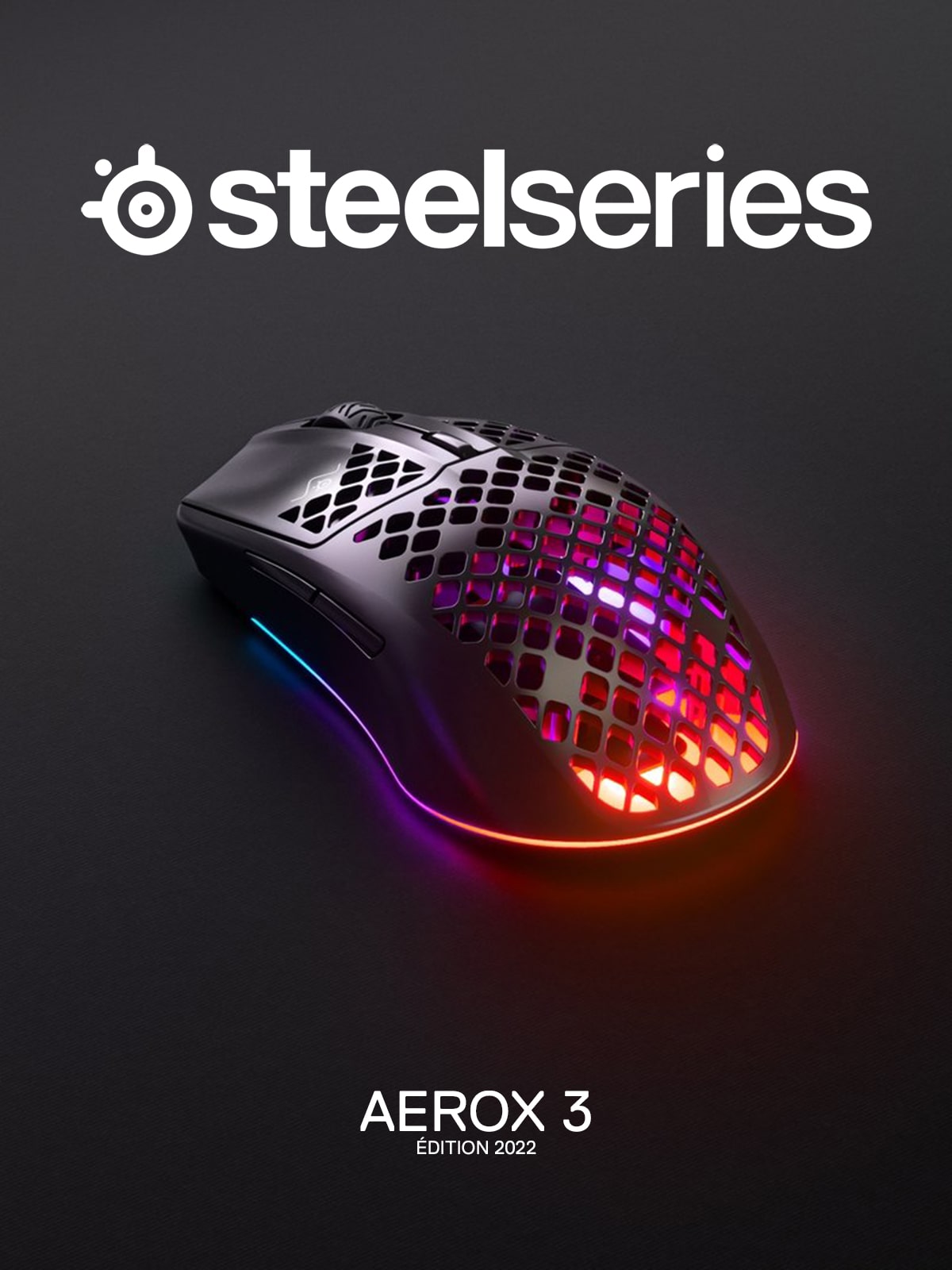 Steelseries Aerox 3 Noir - Souris gaming sur Son-Vidéo.com