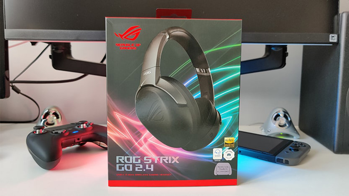 Asus Micro-Casques Gaming Sans Fil ROG Strix Go BT PC/PS4/PS5/Switch/Xbox  Series Noir