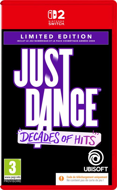 Just Dance Decades of Hits Limited Edition Code in a Box
