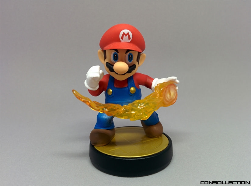 Amiibo Mario sur fond gris