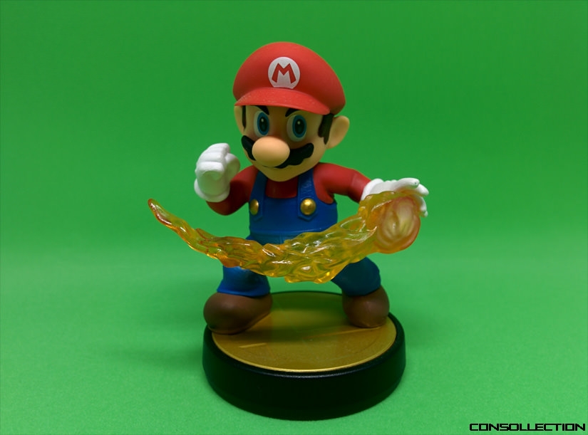 Amiibo Mario sur fond vert