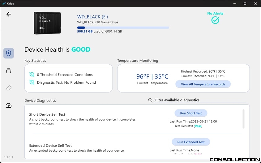 Application Western Digital Kitfox