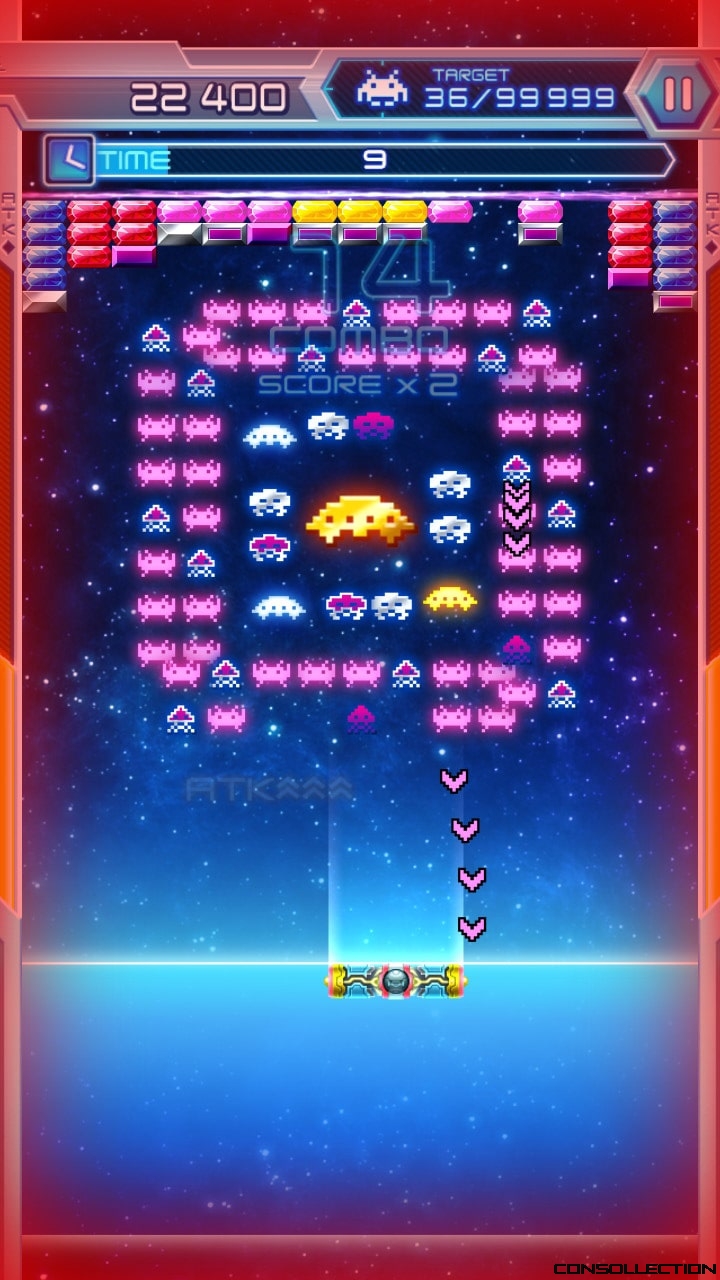 Arkanoid vs Space Invaders