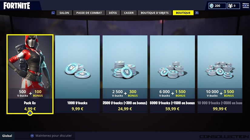 Les V-Bucks de Fortnite vont monter leur prix jusqu'à +15% ! C'est