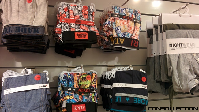 Celio Retrogaming : les vêtements en boutique