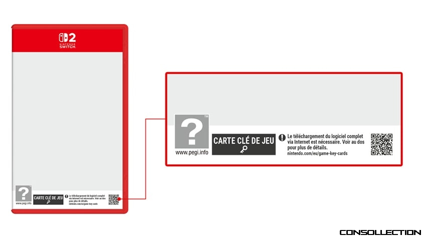 Comment repérer une cartouche clé sur la boîte Switch 2