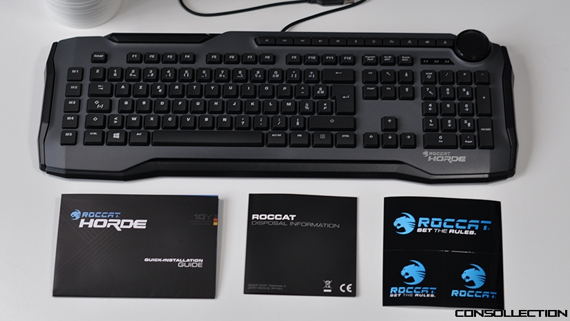 Clavier Gamer à Membrane Roccat Horde rétroéclairage BLEU AZERTY