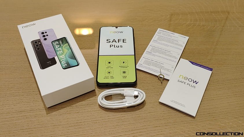 D&eacute;ballage du t&eacute;l&eacute;phone NEOW Safe Plus