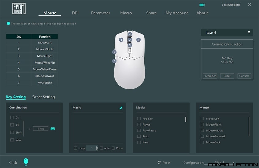 Epomaker Click Mouse