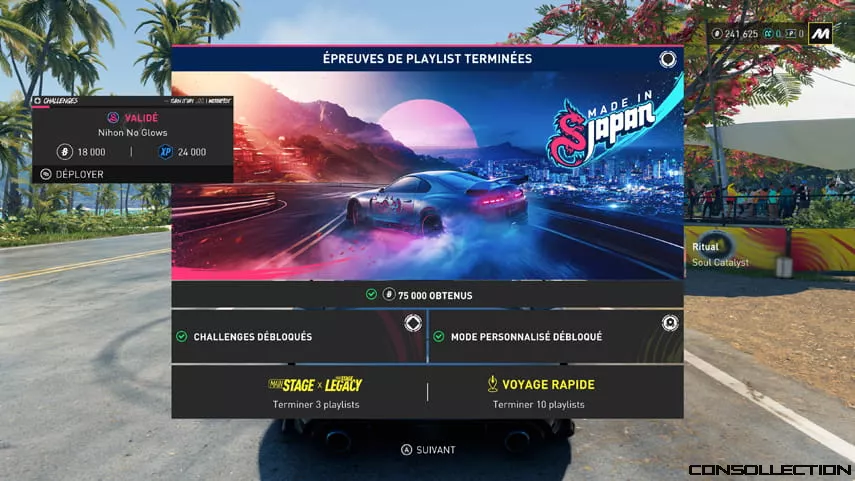 Epreuves de playlist termin&eacute;es