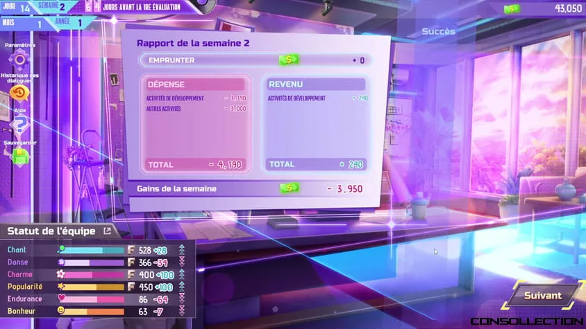 Gérer des Idols c'est aussi gérer un budget