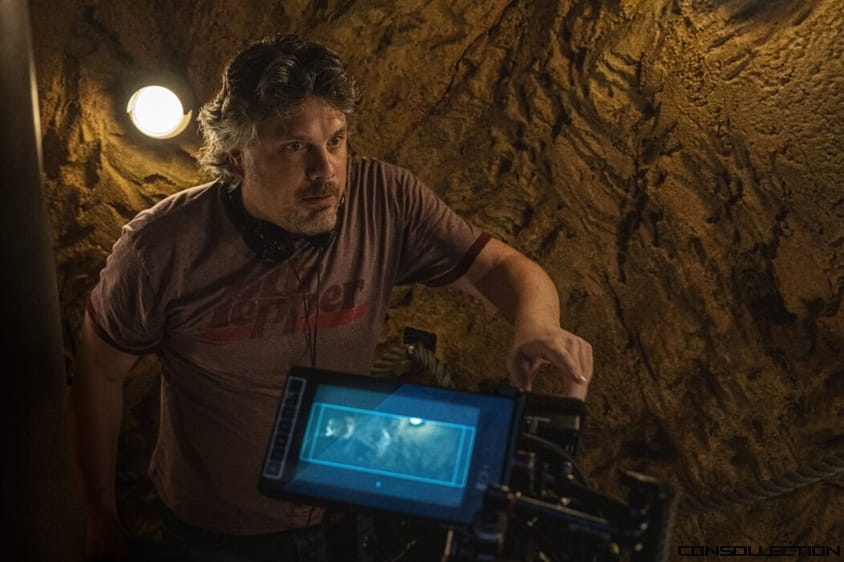 Johannes Roberts sur le tournage du film Primate