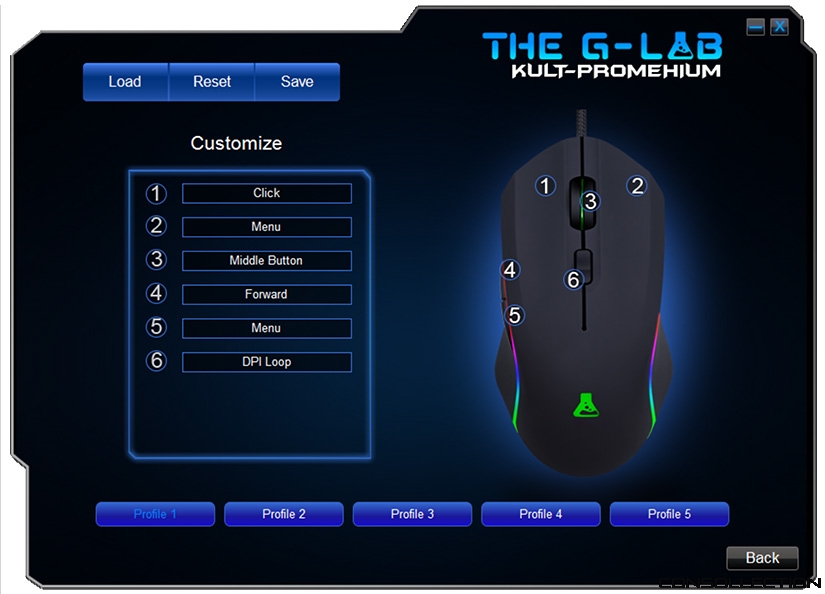 Test de la souris gaming The G-Lab KULT Promethium - Consollection
