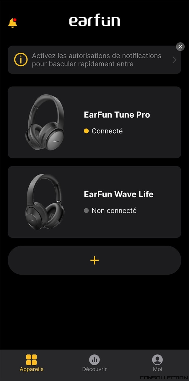 L'application EarFun Audio