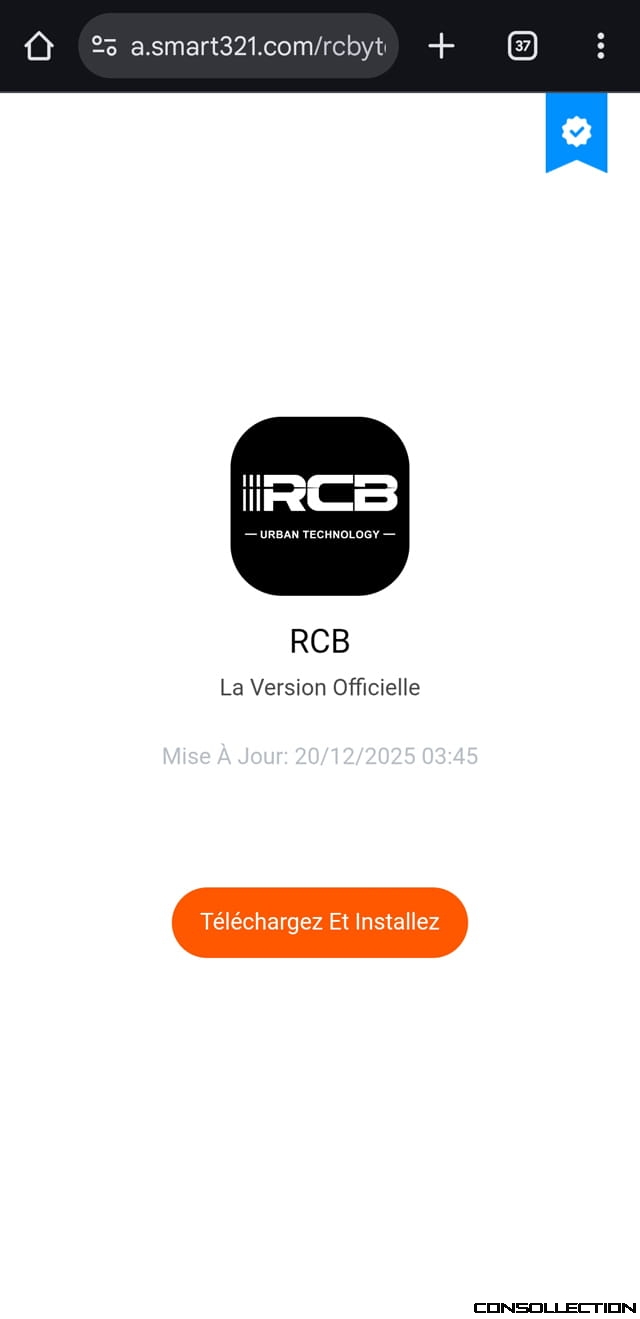 L'application RCB