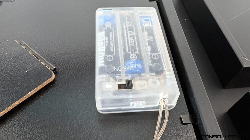 La batterie située à l'arrière