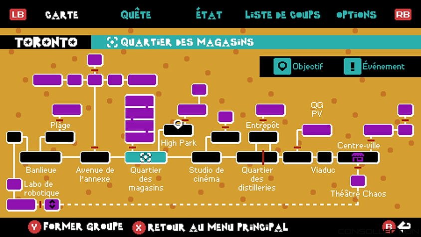 La carte du jeu
