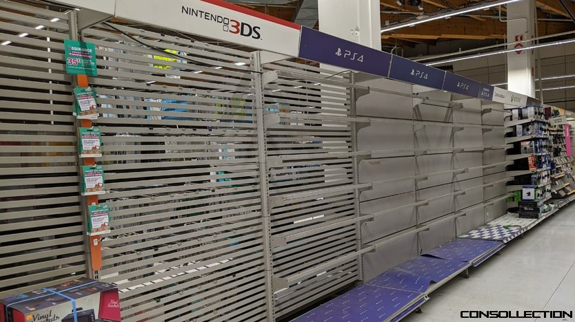 La fermeture d'un rayon jeux vid&eacute;o &agrave; Carrefour