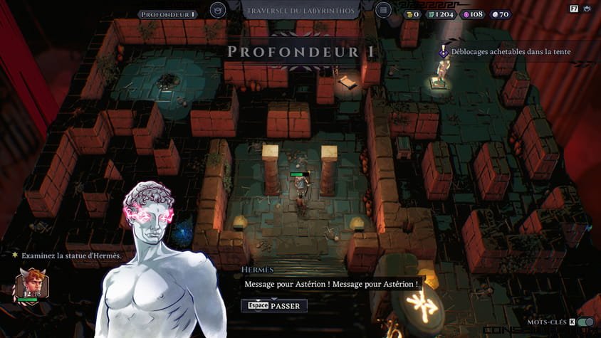 La narration fonctionne en bribes de dialogues