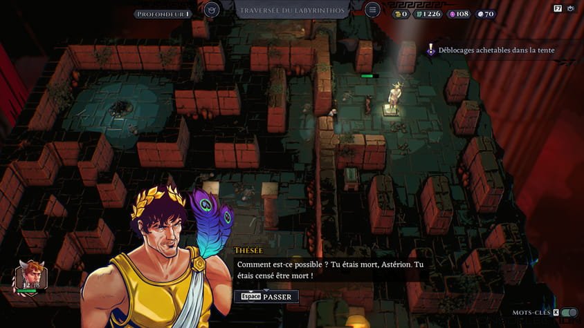 La narration fonctionne en bribes de dialogues