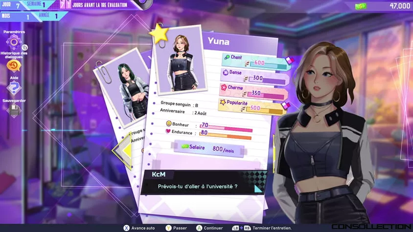 La phase de recrutement de vos idols