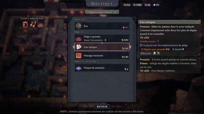 La vari&eacute;t&eacute; des pi&egrave;ges joue &eacute;norm&eacute;ment dans ce plaisir