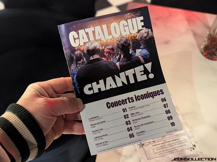 Le catalogue des chansons
