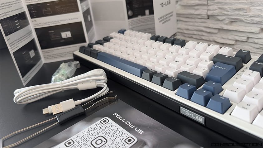 Le clavier The G-Lab Keyz Elite 400 HE