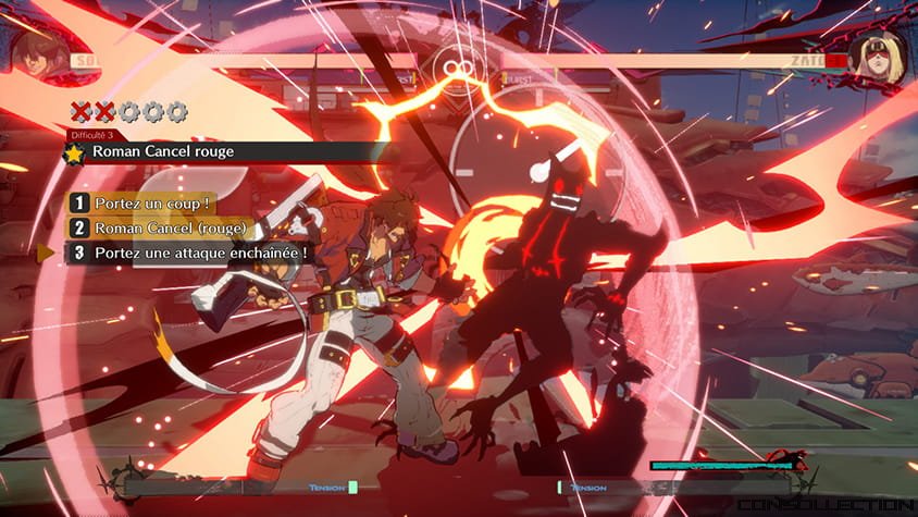 Le Roman Cancel en action, un outil puissant signature de Guilty Gear
