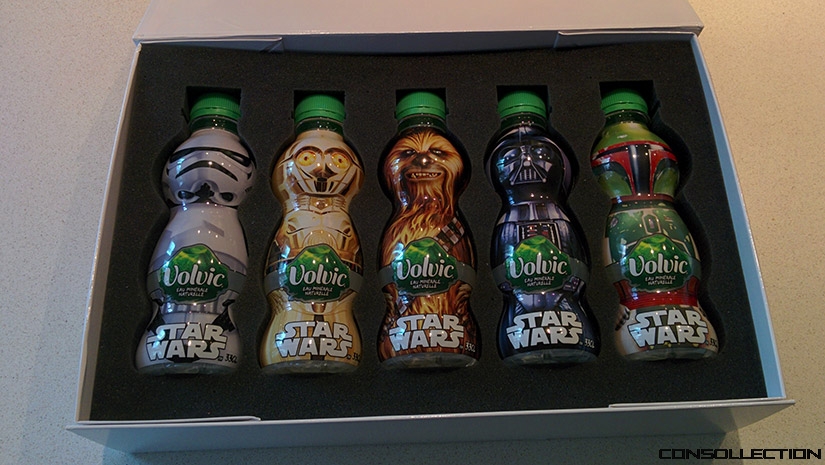 Les 5 bouteilles Volvic Star Wars