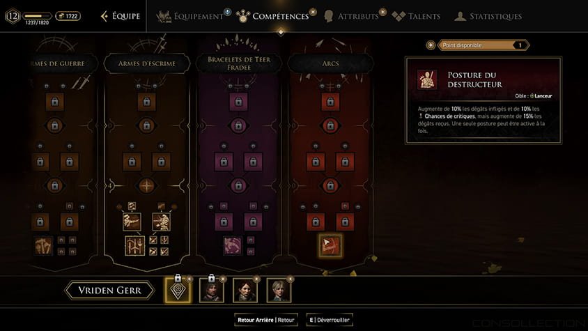 Les arbres de compétences