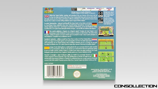 Mario Power Tennis : Cover back