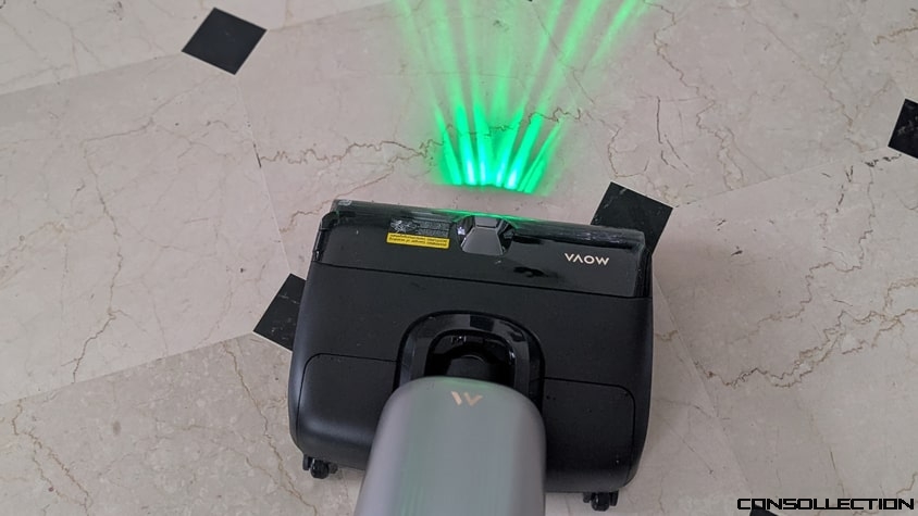 La lumière LED sur la tête